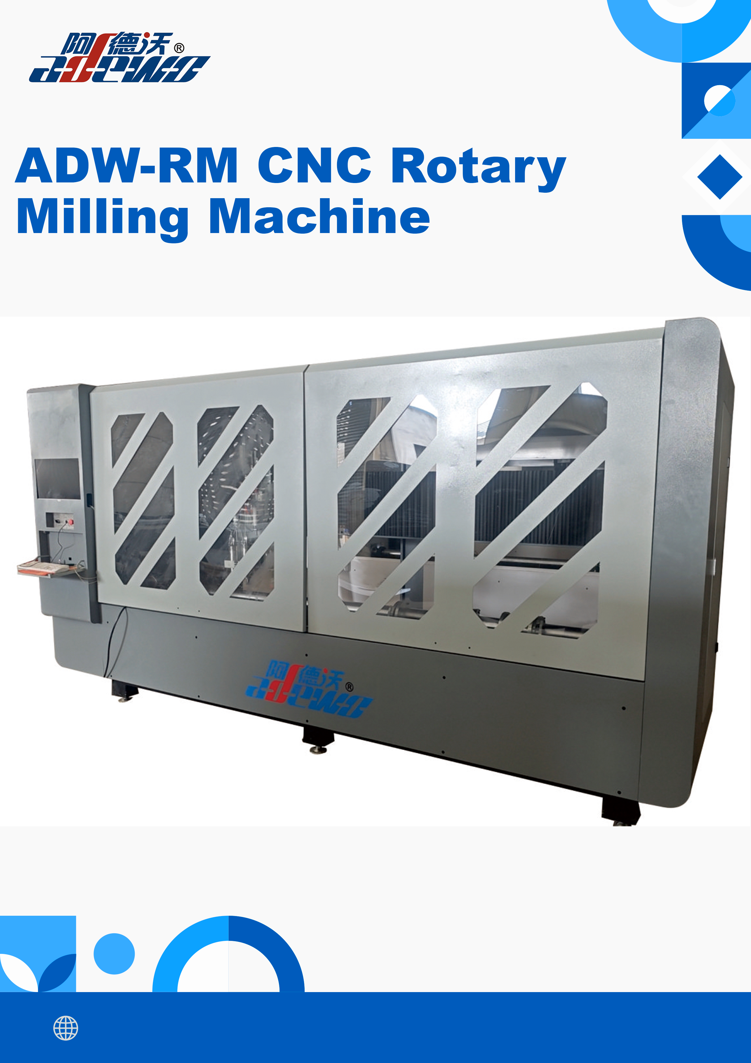 Maximisez l'efficacité et la précision avec la fraiseuse rotative CNC ADW-RM