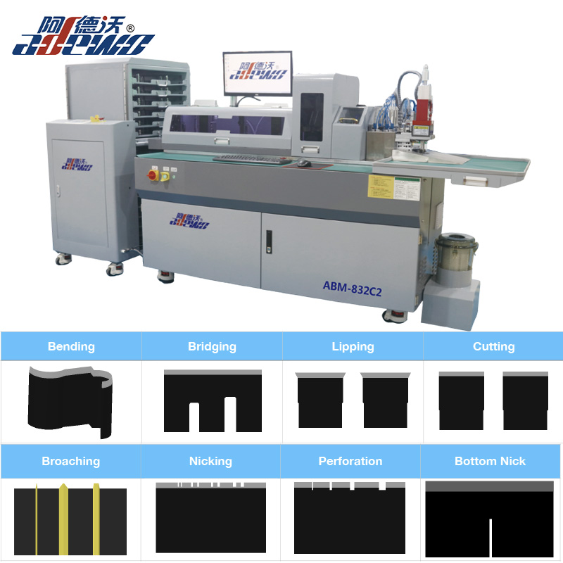 Machine à cintrer automatique de règles en acier de haute précision