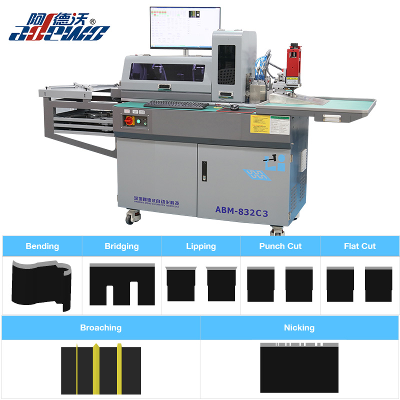 Machine à cintrer automatique de règle d'étiquette