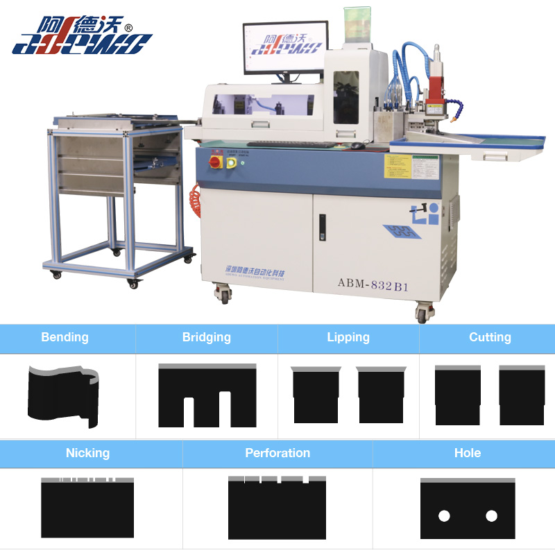 Machine à cintrer automatique de règle d'étiquette d'autocollant